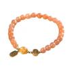 Sunstone bracelet for women, symbolizing the rising sun, love, and radiant light, with fragrant ash and glass beads