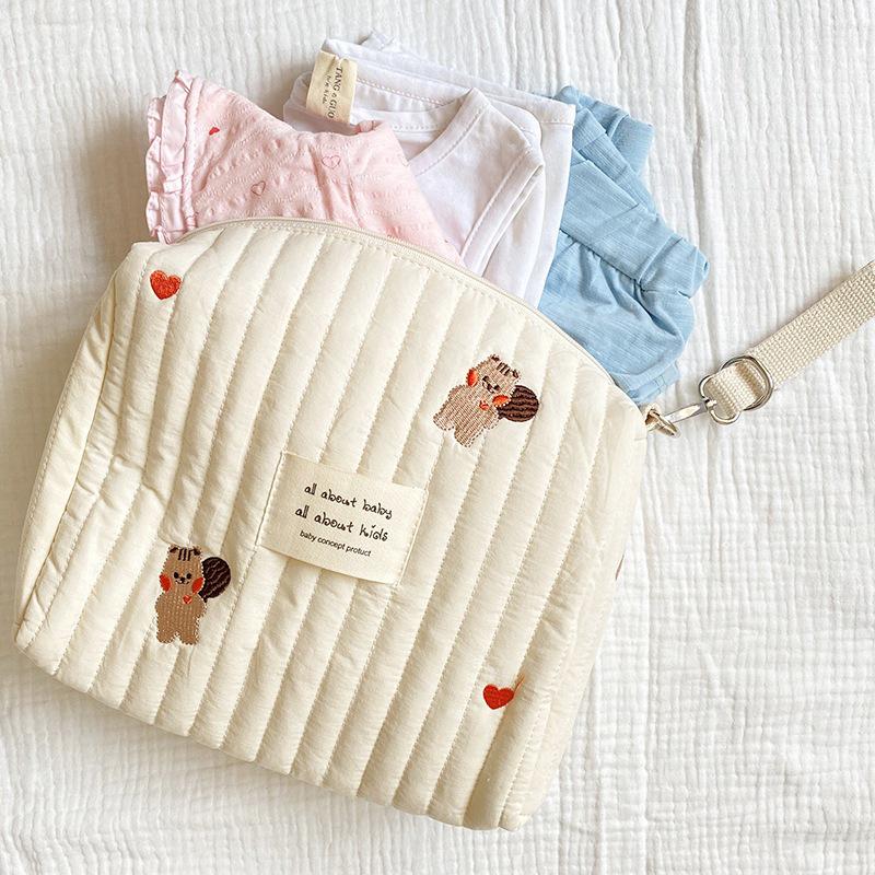 Universal Large Capacity Cotton Stroller Organizer and Handbag for Mums