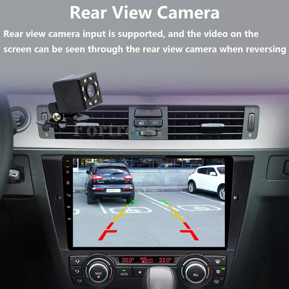 Android14 Car Radio Multimedia Player For BMW 3 Series E90 E91 E92 E93 2006-2012 GPS Navigation Stereo Audio Head Unit 2 DIN DVD