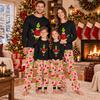 Family Matching Long Sleeve Pajama Set with Pants for Parent and Child Loungewear