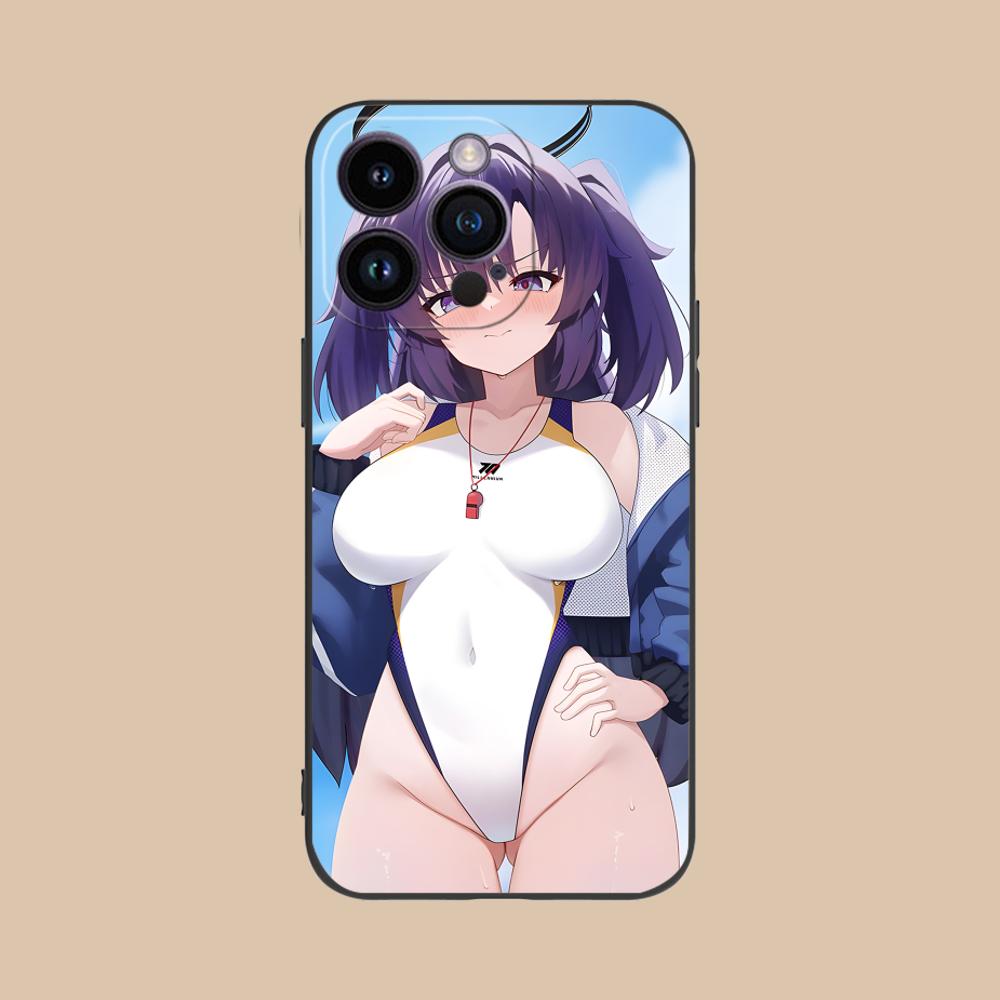 Blue Archive Yuuka Matte TPU Mobile Phone Case for iPhone 17 16 15 14 13 12 11 X XR XS 8 7 Air Pro Max Plus Mini Colorful Cover
