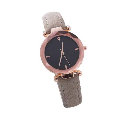 Black Dial Plate Women Girl Watch Bracelet Alloy Round Alloy Round Watches Fashion Wristwatch Birthday Gift