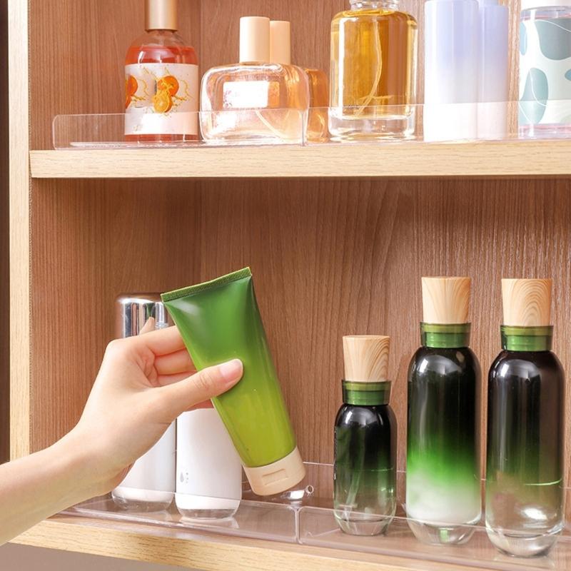 1Pack Acrylic Floating Shelves,Clear Bathroom Wall Shelf, Bookshelves, Invisible Display Shelves for Office, Bedroom