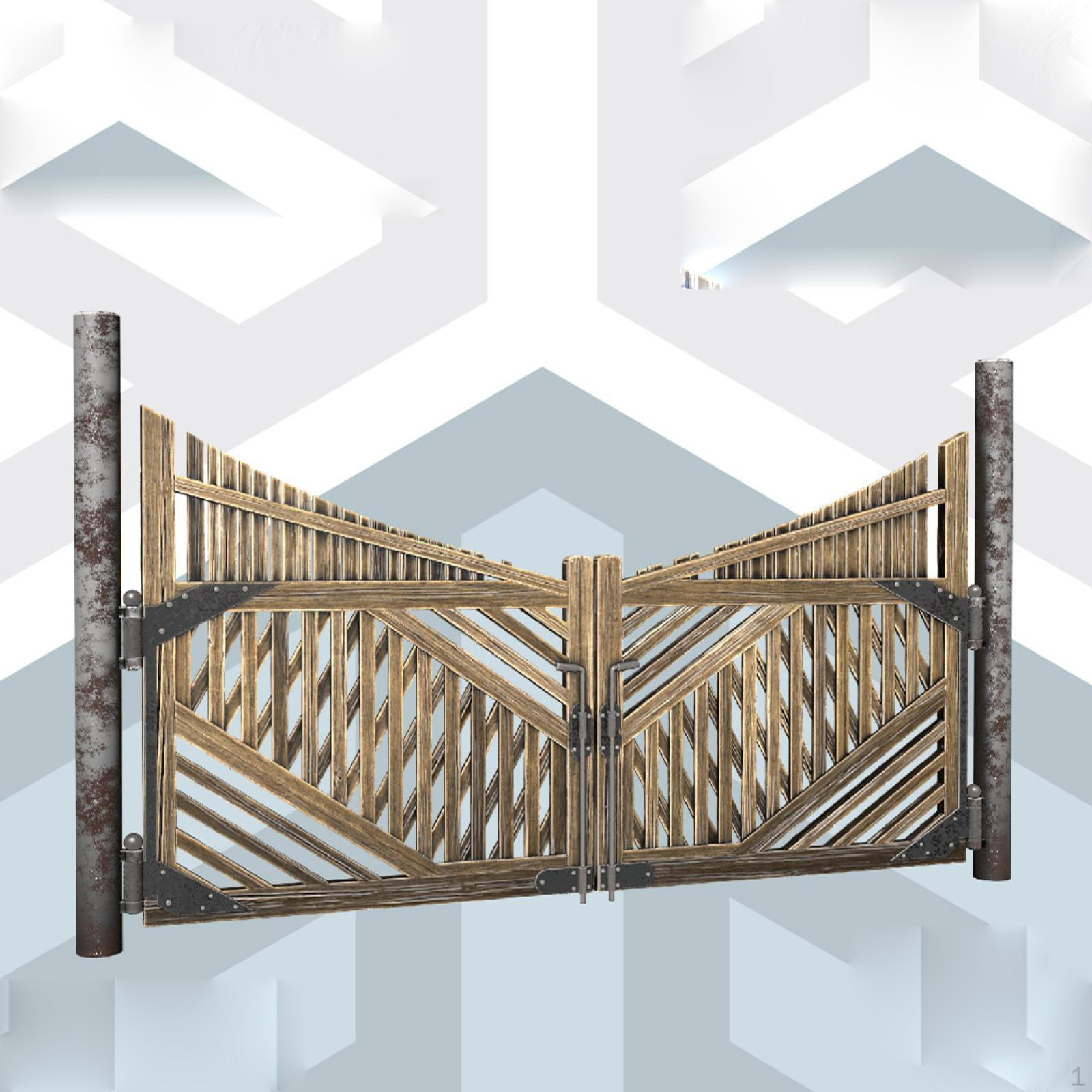 1/35 Fence Gate Model Unpainted Resin Miniature for Architecture Display Modeling Projects Diorama