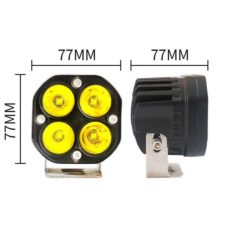 40W Off-road Vehicle A-pillar Spotlight 3 Inches Bright Car Modification Lights Four-leaf Clover Waterproof Led Motorcycle Spotlight