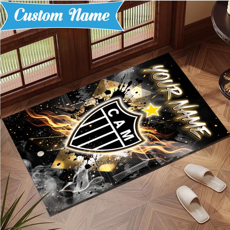 Custom Name Atletico Mineiro Rug Indoor Floor Mat Chair Rug Perfect for Living Room, Bedroom, Playroom, Game Room Christmas fan gifts