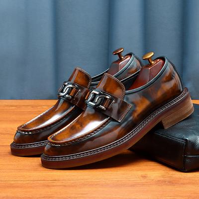 Mode 2024 Neue Schuhe für Herren Slipper Herrenschuhe Lederschuhe Mann Männlich Echtes Leder Gesellschaftsschuhe
