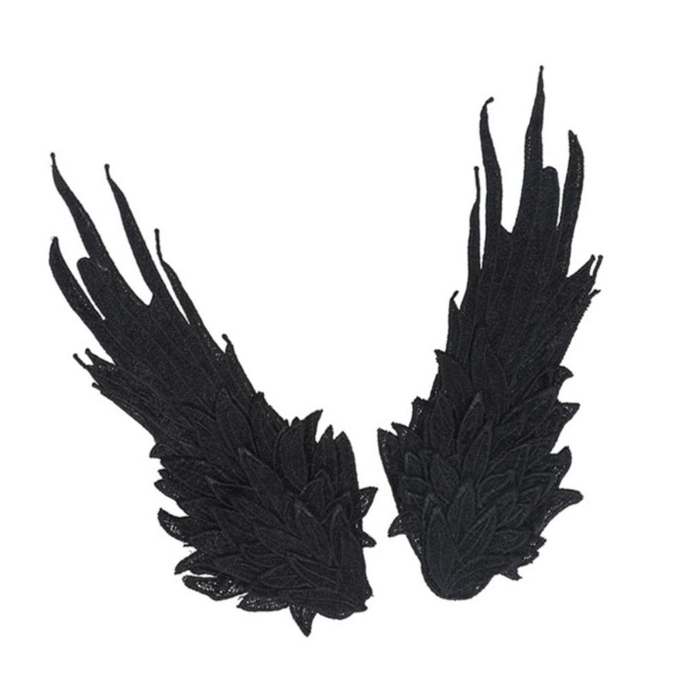 Sweet Feather Embroidery Edge Clip Cosplay Wings Hairpin Harajuku Lolita Hair Clip  Women