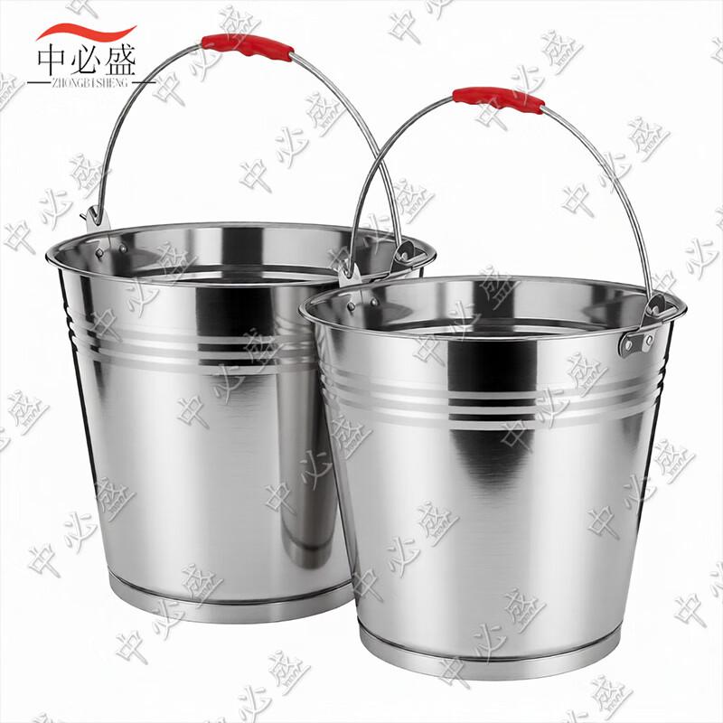 Robuster tragbarer Wassereimer aus Edelstahl