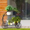 TANGKULA Garden Rack Flower Stand Iron Ivy Stand Gardening Rack Flower Rack Bonsai Shelf Plant Shelf Potted Plant Stand Flower Stand Iron Garden