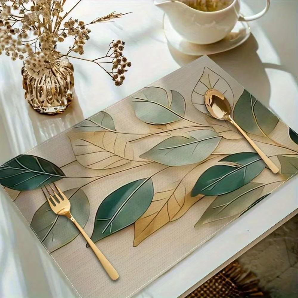 Quick-Dry Dish Drying Mat Diatom Mud Coffee Machine Mat Lemon Printed Placemat Camping