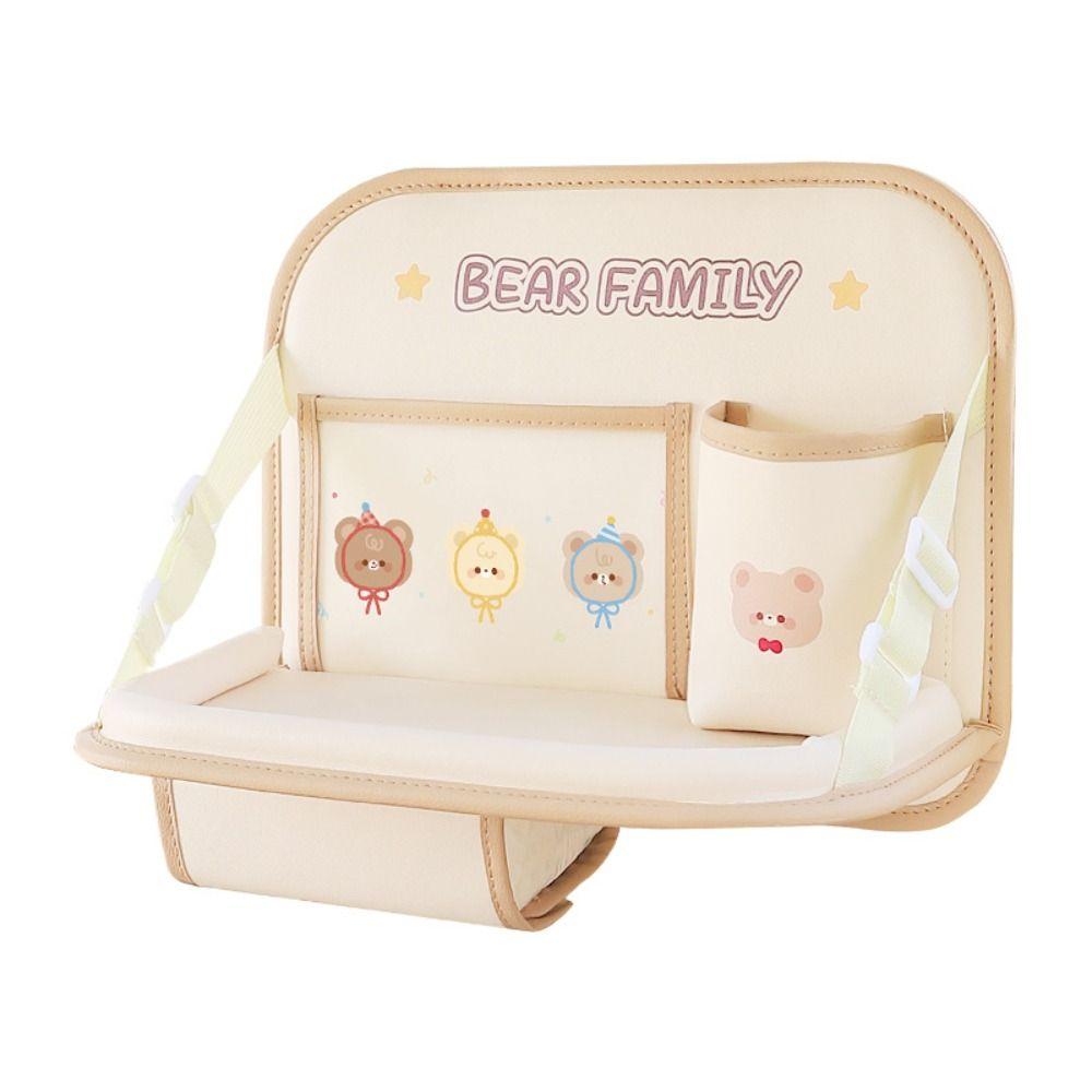 Large Capacity Foldable Car Backseat Table Food Tray Car Work Dining Table Car Organizer