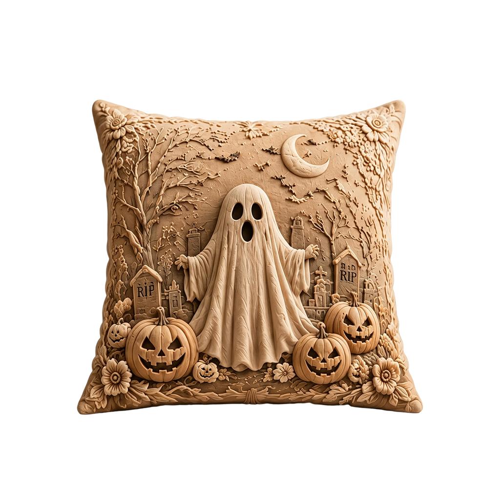 Halloween 3D Embossed Cover for Couch, Bed and Sofa - Decorative Holiday Party Home Decor