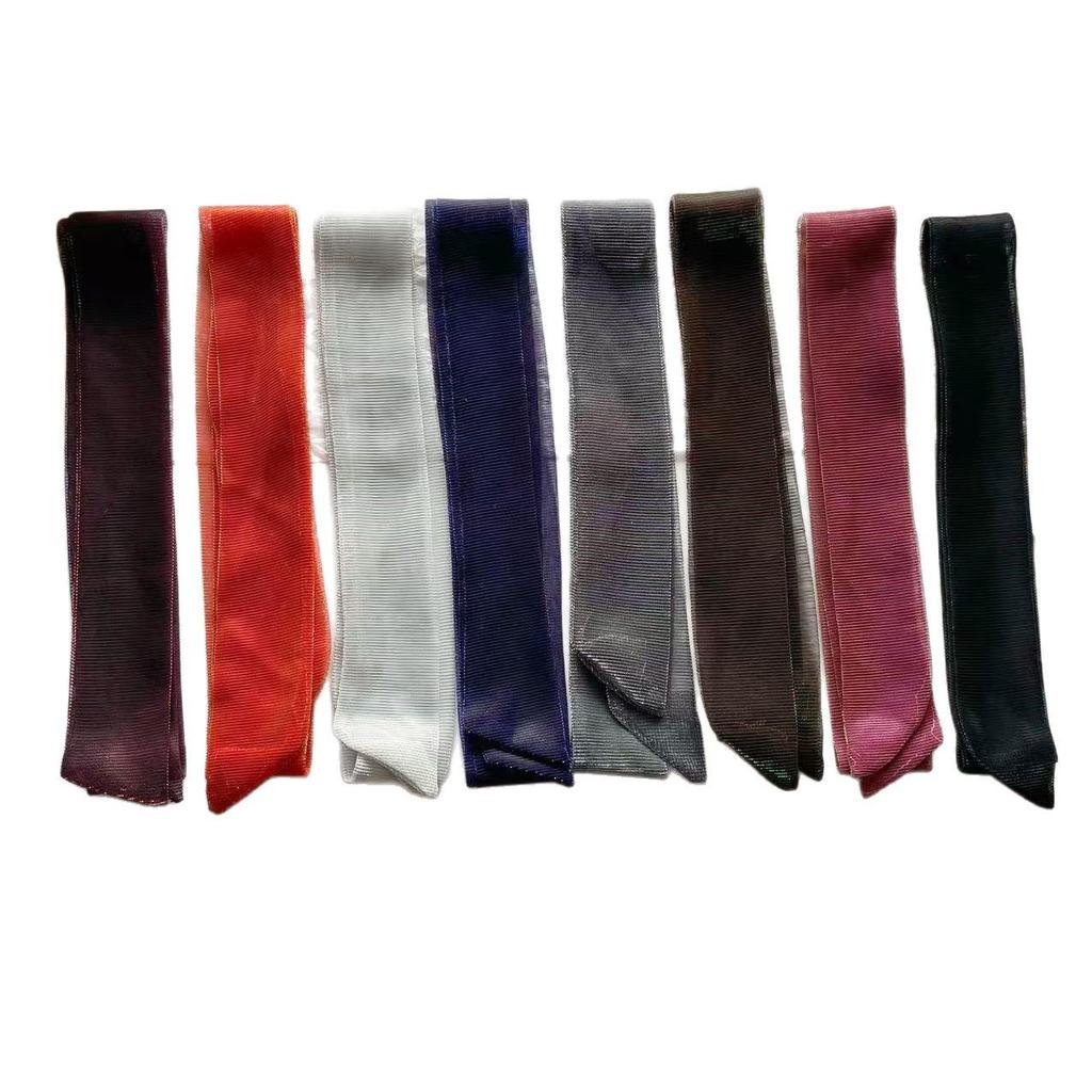 Korean Style Summer Iridescent Pearlescent Silk Scarf - Lightweight & Breathable