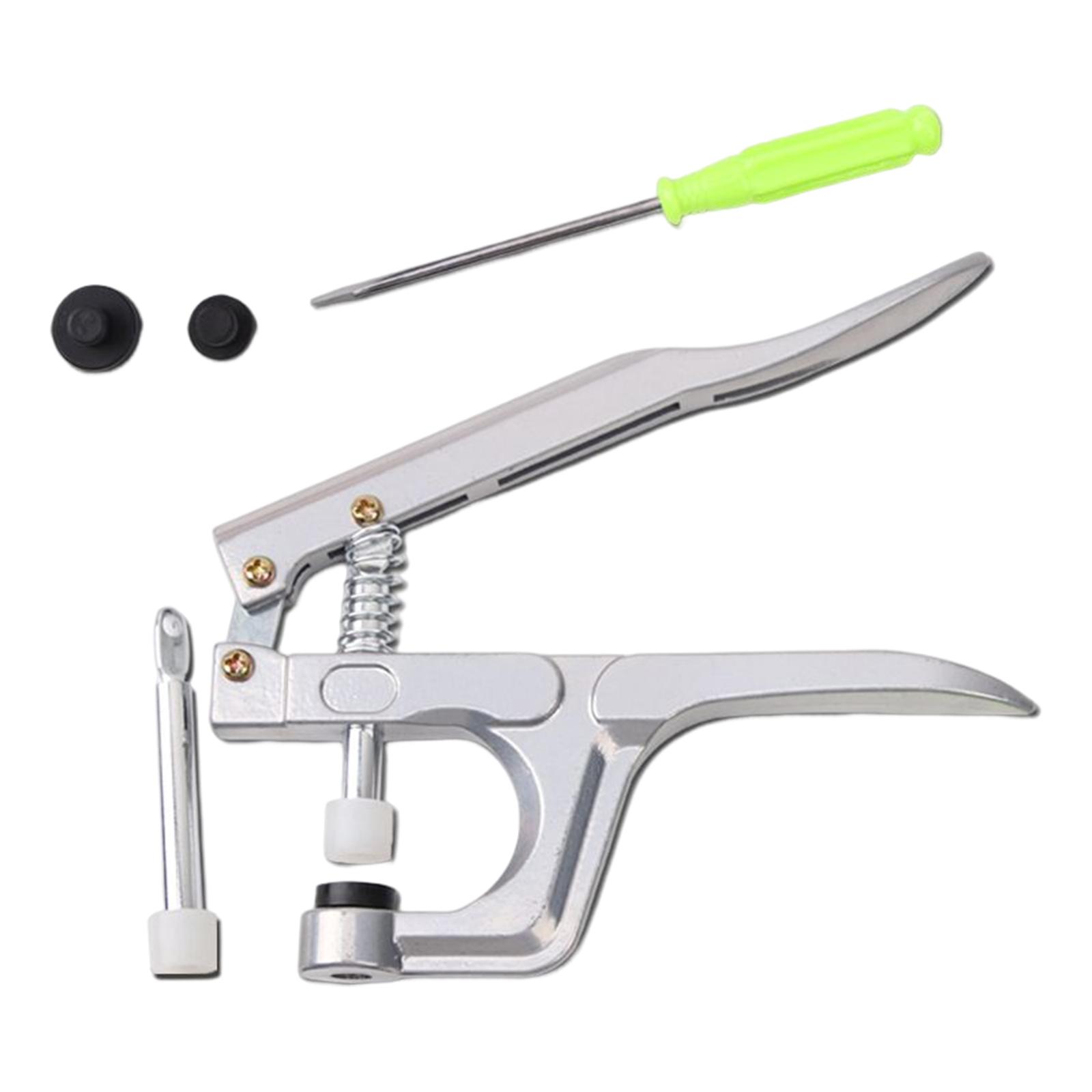 

Heavy Duty Snap Fastener Pliers Fastener Kit for Clothing DIY Projects Sewing серебряный