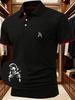 Men's Polo Shirt Stand Collar - Short Sleeve Men's Golf Shirts for All Seasons, Men's Work Shirts for Summer Fashion Daily Wear