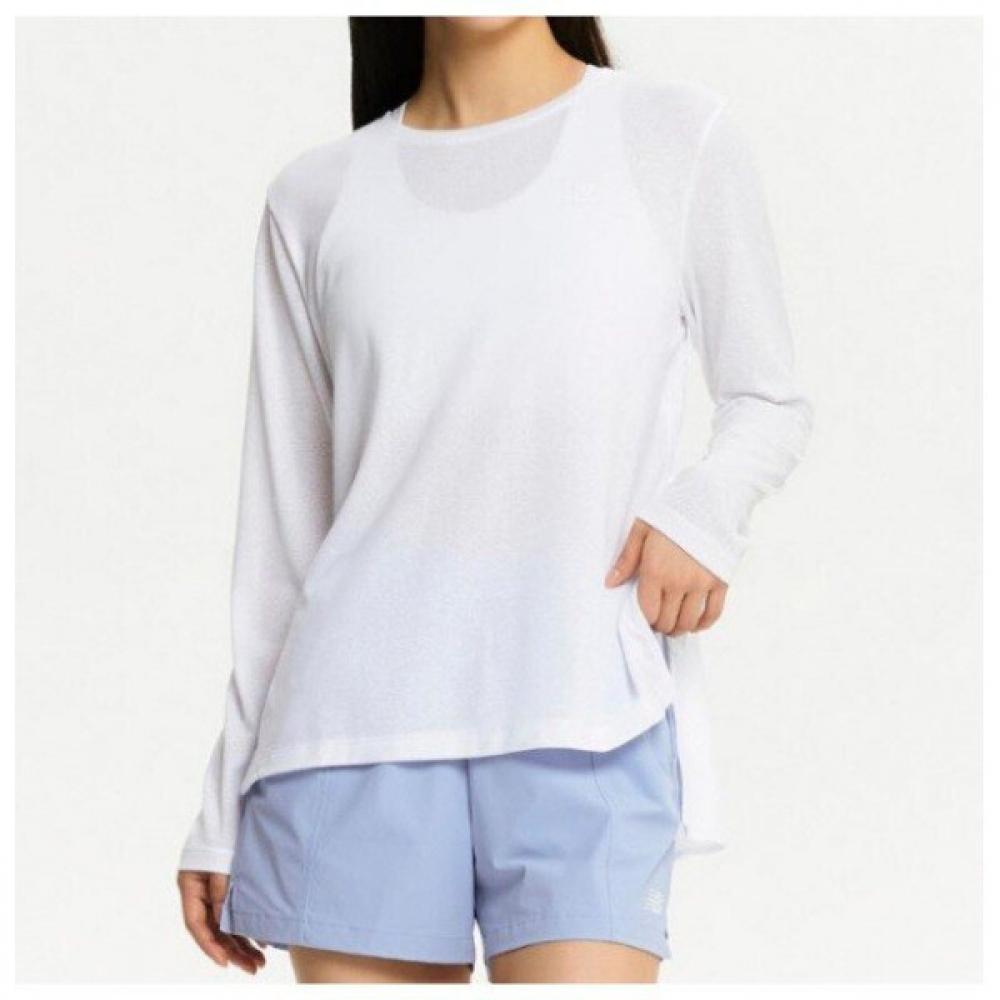 

New Balance Cover Up Quick Dry Long Sleeve Tee Kqj Nbnde3w712 10 White series/85