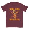 Unisexs Tshirt Tung Tung Tung Sahur Triplet Funny Scuba Dance T Shirts Harajuku Summer Tee Shirt Casual 100 Cotton Clothes
