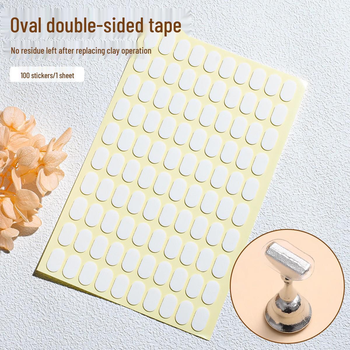 Transparent Frosted Acrylic Nail Tip Display Stand with Metal Base