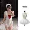 Bow Pretty Maid Naked Back Apron Dress Sexy Underwear Pure Want To Show Buttocks