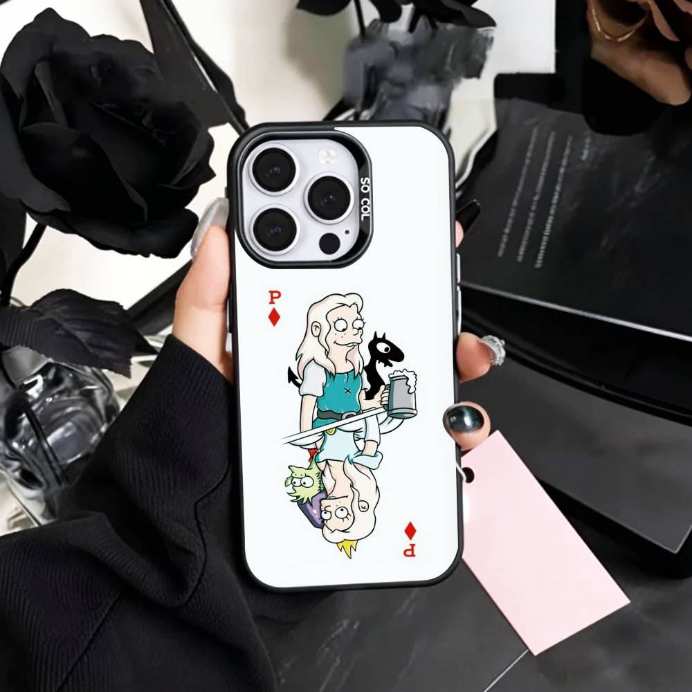 Fantasy D-Disenchantment   Phone Case For iPhone17,16,15,14,13,12,11 Plus,Pro Max Colored Silver Plated Inside Cover