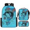 DER ERSTAUNLICHE DIGITALE ZIRKUS Rucksack-Set aus 3 Stück Großer Schulrucksack Reise-Tagesrucksack für Kinder Jugendliche Erwachsene