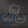 1 Set Schnurarmband Zart Geflochtenes Handwerk Armband Retro Welle Thema Hände Seil Mode Accessoire für Kleid Dekor Geschenk Verwendung