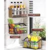 Kitchen Wall Mount Spice Storage Rack With Carbon Steel Material For Fresh Vegetables