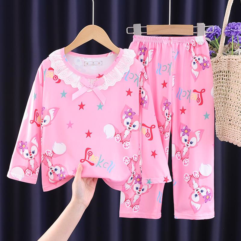 Girls' My Melody Princess Pajama Set - Long Sleeve, Cartoon Design for Spring and Autumn