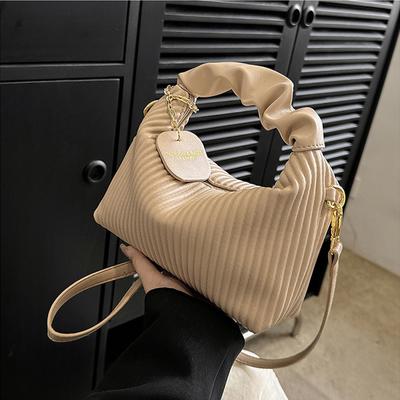 Sac à main élégant pour femme, design plissé chic, 4 couleurs, simple, pour les courses quotidiennes, petits sacs carrés