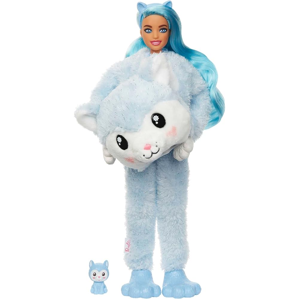 Barbie Cute Up! Husky Costume Doll for Dress-Up Play Ages 3+