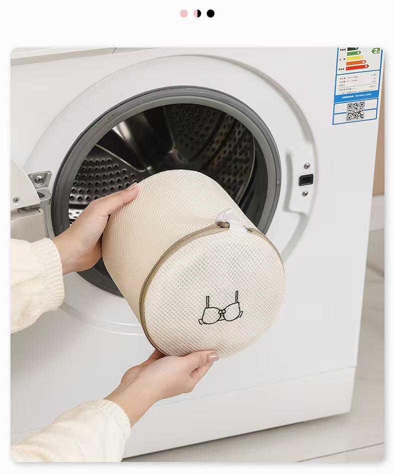 1/4/6PCS Laundry Bag Sets For Washing Machines Embroidery Fine Mesh Underwear Organizer Basket Clothes Cleaning Anti-deformation