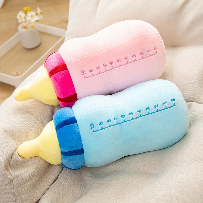 40/65CM New Milk Bottle Stuffed Plush Pillow Cushion Funny Cartoon Boba Plush Soft Toys Birthday Gifts
