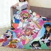 S-Sailor M-Moon Anime Blanket Quality Warm Throw Blanket Winter Picnic Outdoor Comfortable Bedspread