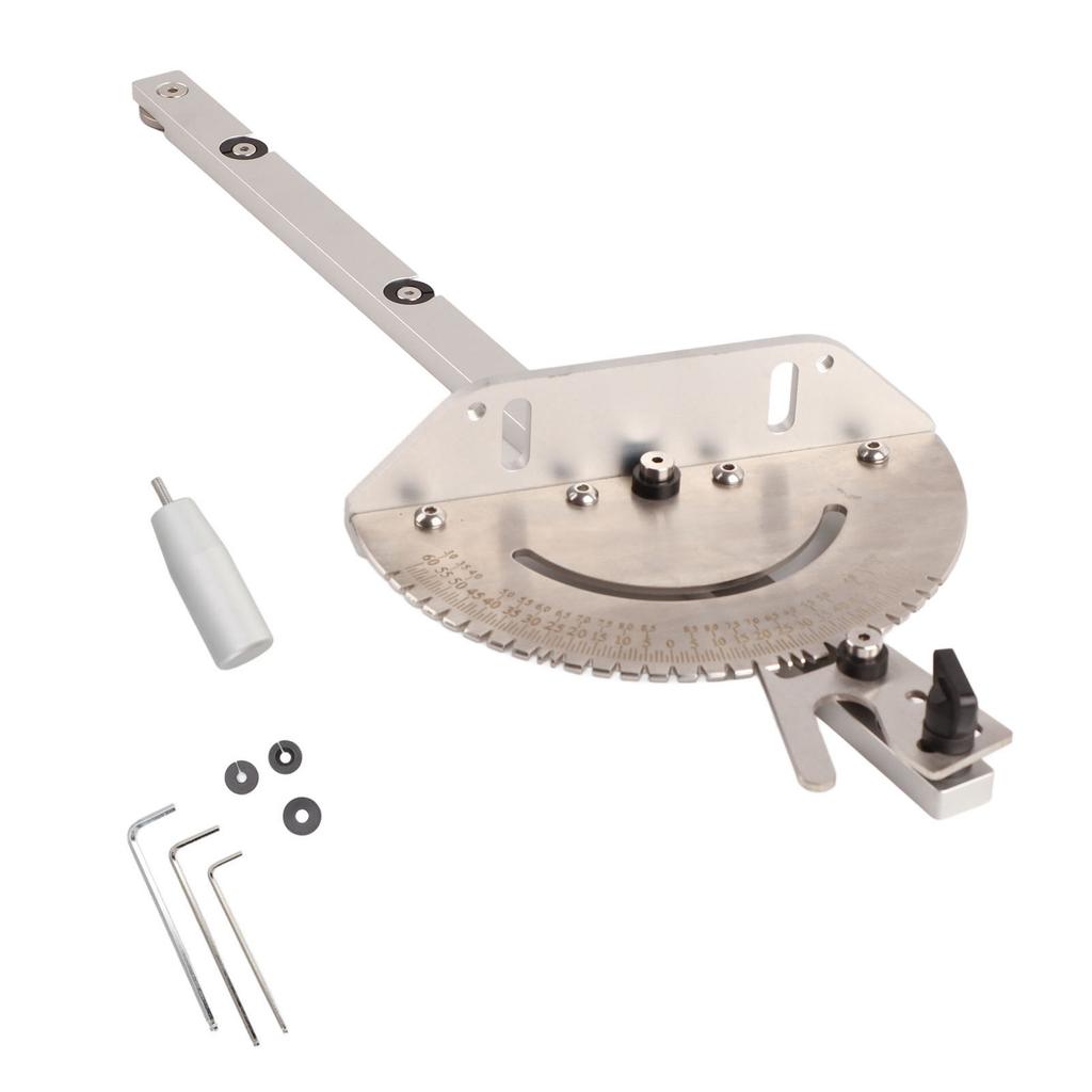 Miter Gauge Wear Resistant Aluminum High Accuracy Table Saw Miter Gauge for Woodworking