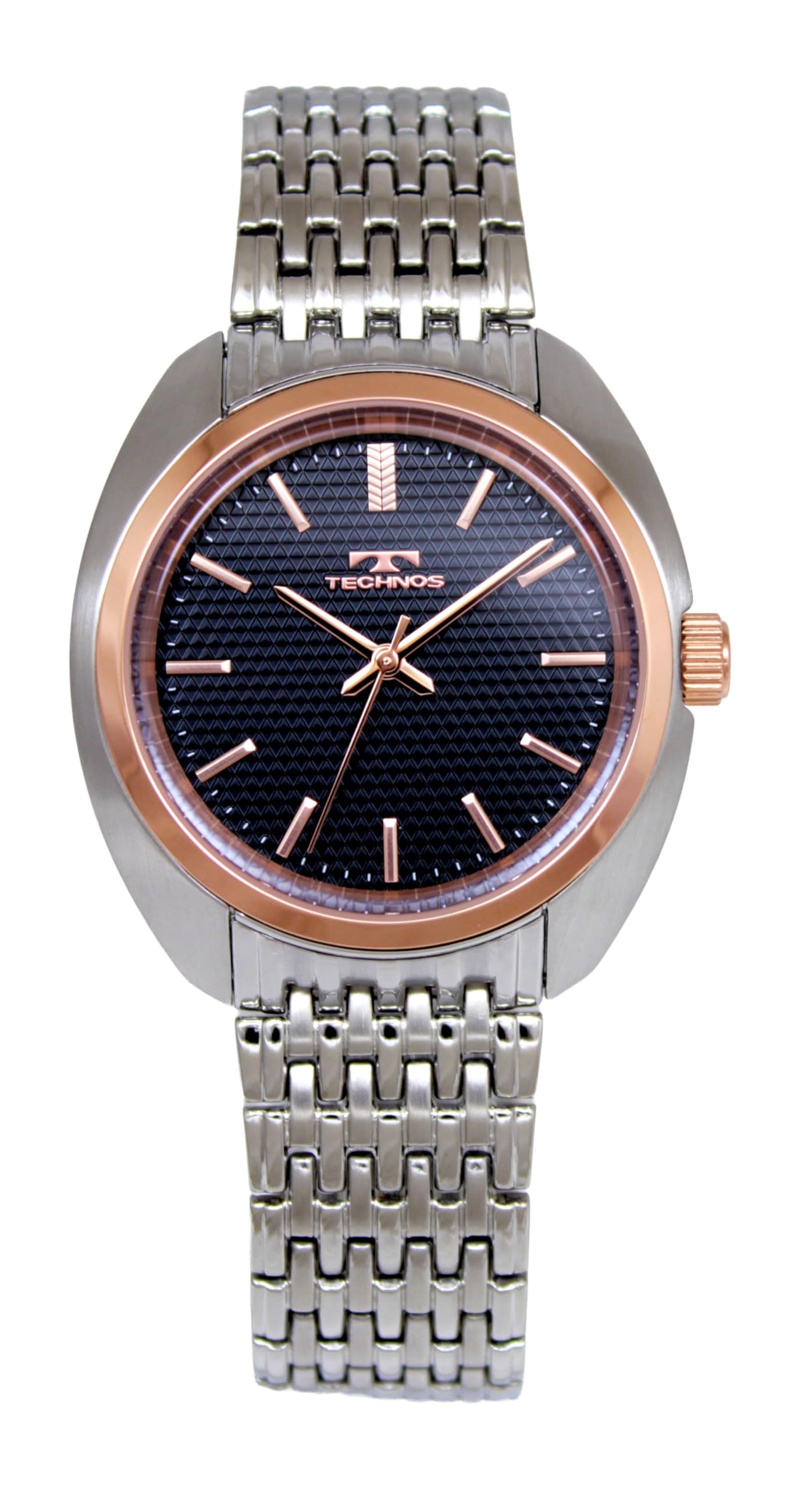 TECHNOS Модель к 100-летию T6C41PB [TECHNOS] Часы, 3-стрелочные, чёрный