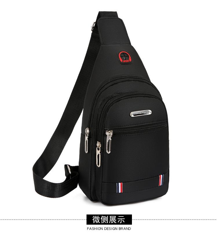 Geantă de piept unisex Geantă simplă de depozitare Rucsac mic de călătorie ușoară Geanta de cruce la modă Casual Genți de o singură mână