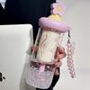 Söta Blommig Te-glas med Sugrör Tumbler Glas Vattenflaska För Flickor Stor Kapacitet Kaffe Juice Koppar Drickkärl