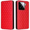For Xiaomi 15 Wallet Case Rhombus Imprinted Leather Phone Cover