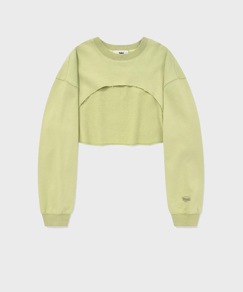 FALLETT Crop Bolero Sweatshirt Lime