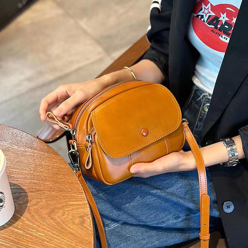 

Женская модная сумка через плечо из натуральной кожи