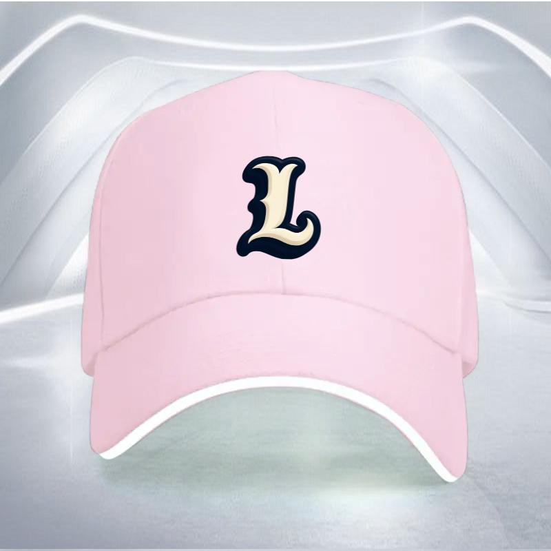 pc Trendy and  Lletter Embroidered Adjustable Sandwich Baseball Cap