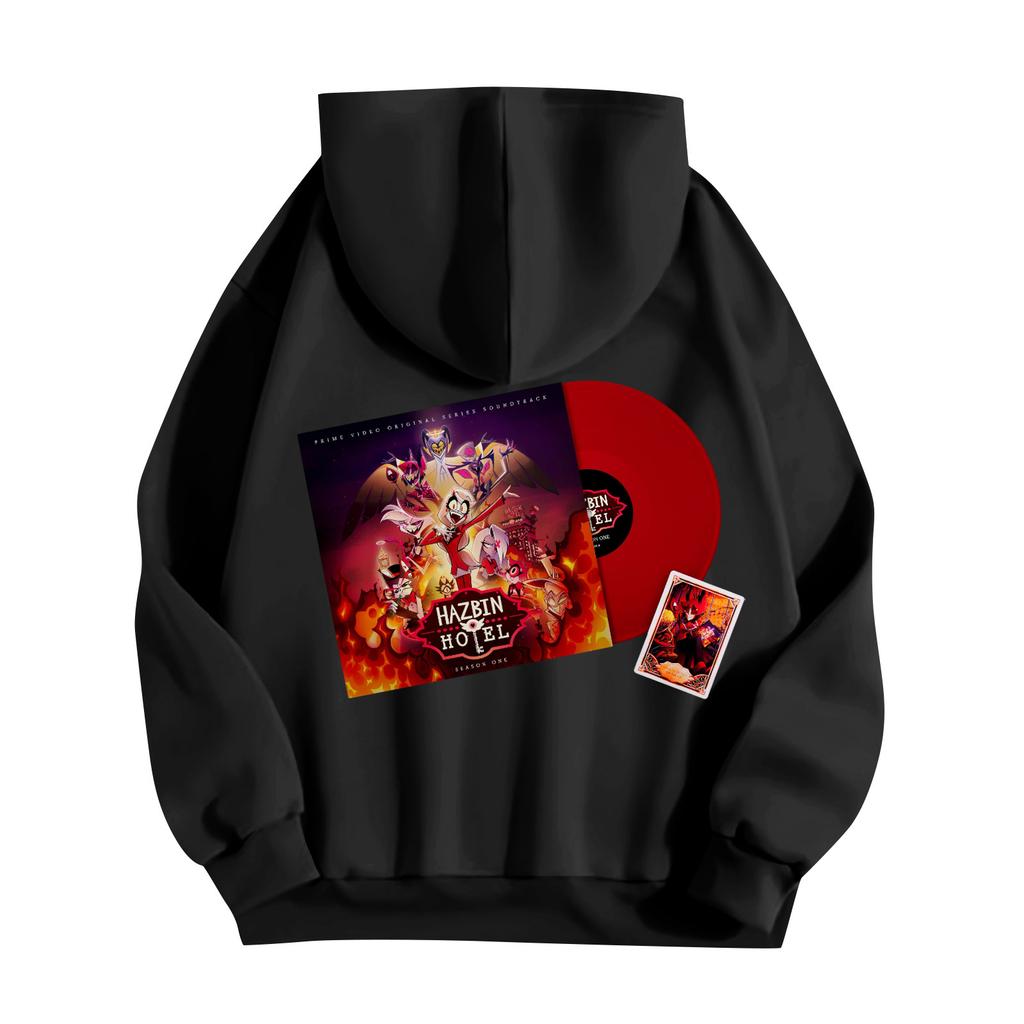 Unisex Fashion Lightweight Long Sleeve Pullover With Pockets Printed Hoodie