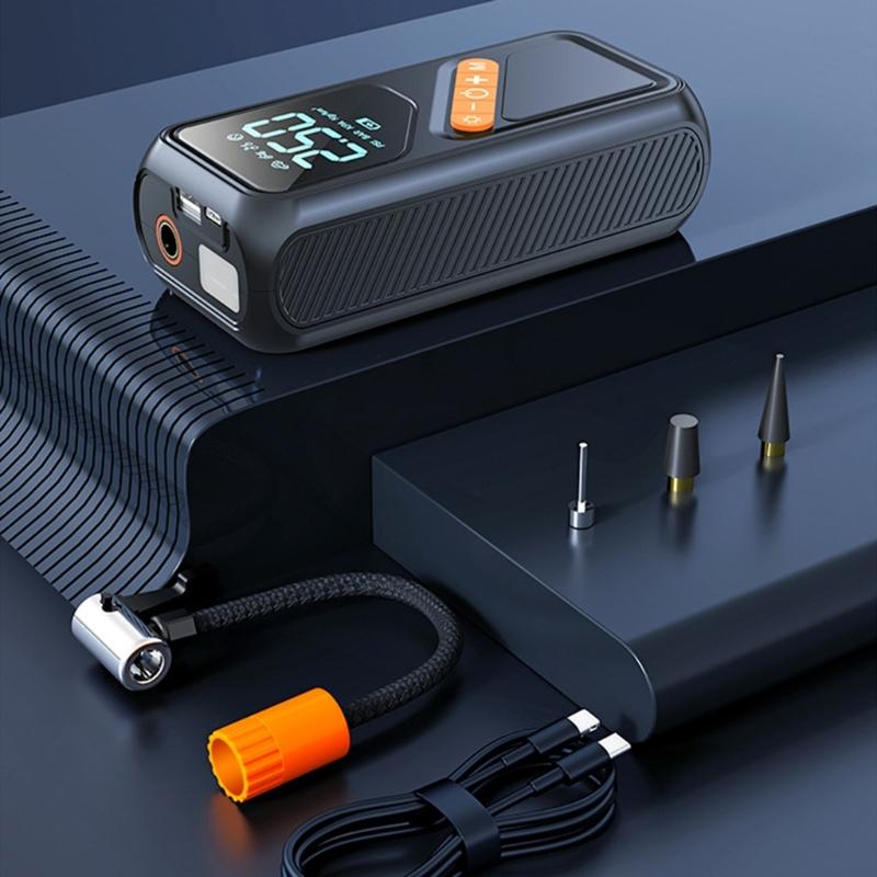 Efficient Electric Tire Inflator with Overpressure Protection Cordless Tire Inflator ABS for Automotive & Outdoor Use