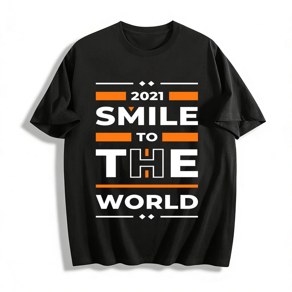 

Funny Abstract Face Print Casual Crew Neck T-Shirt Pure cotton T-shirt XXS