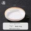 Melamine Dual-Compartment Dipping & Sauce Dish - Imitation Porcelain Tableware for Hot Pot & Barbecue