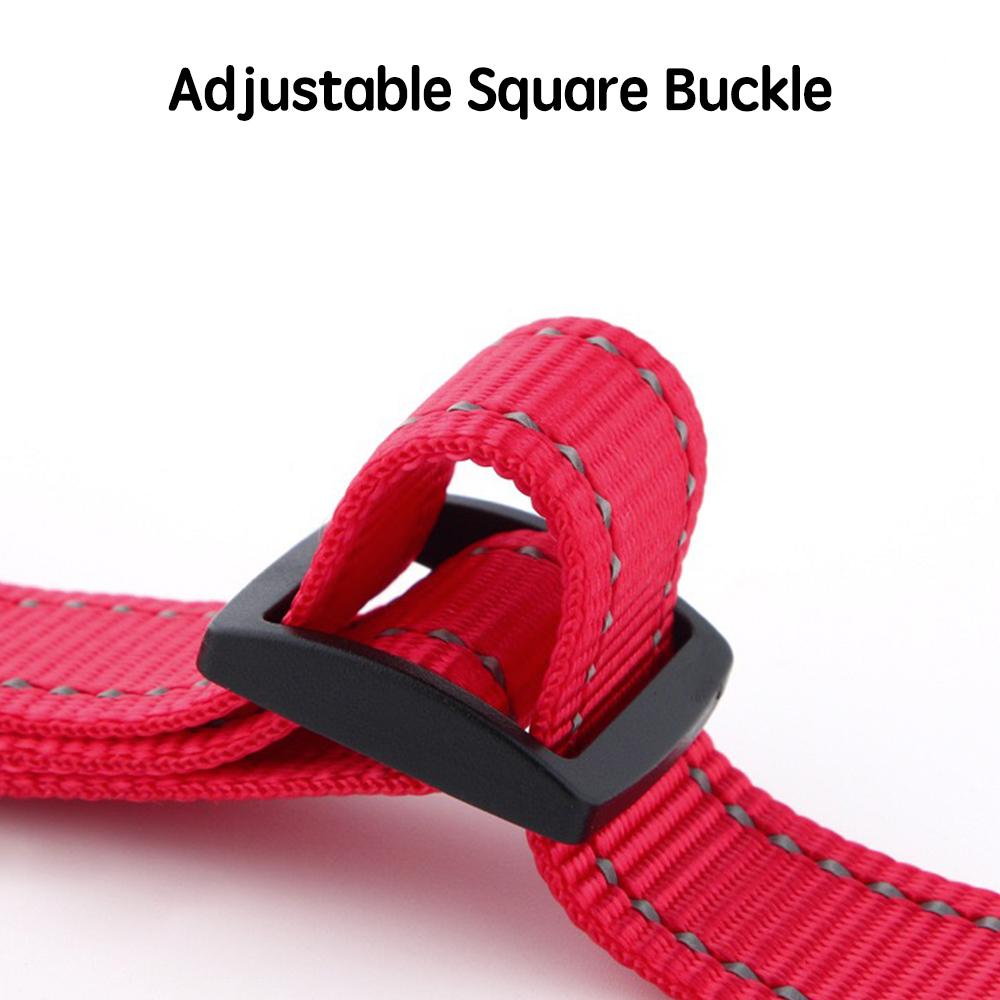 Adjustable Pet Dog Collars Safety Lock On Nylon Golden Retriever Neck Leash Accessories Outdoor 2 in 1 P Chain Pet Supplies