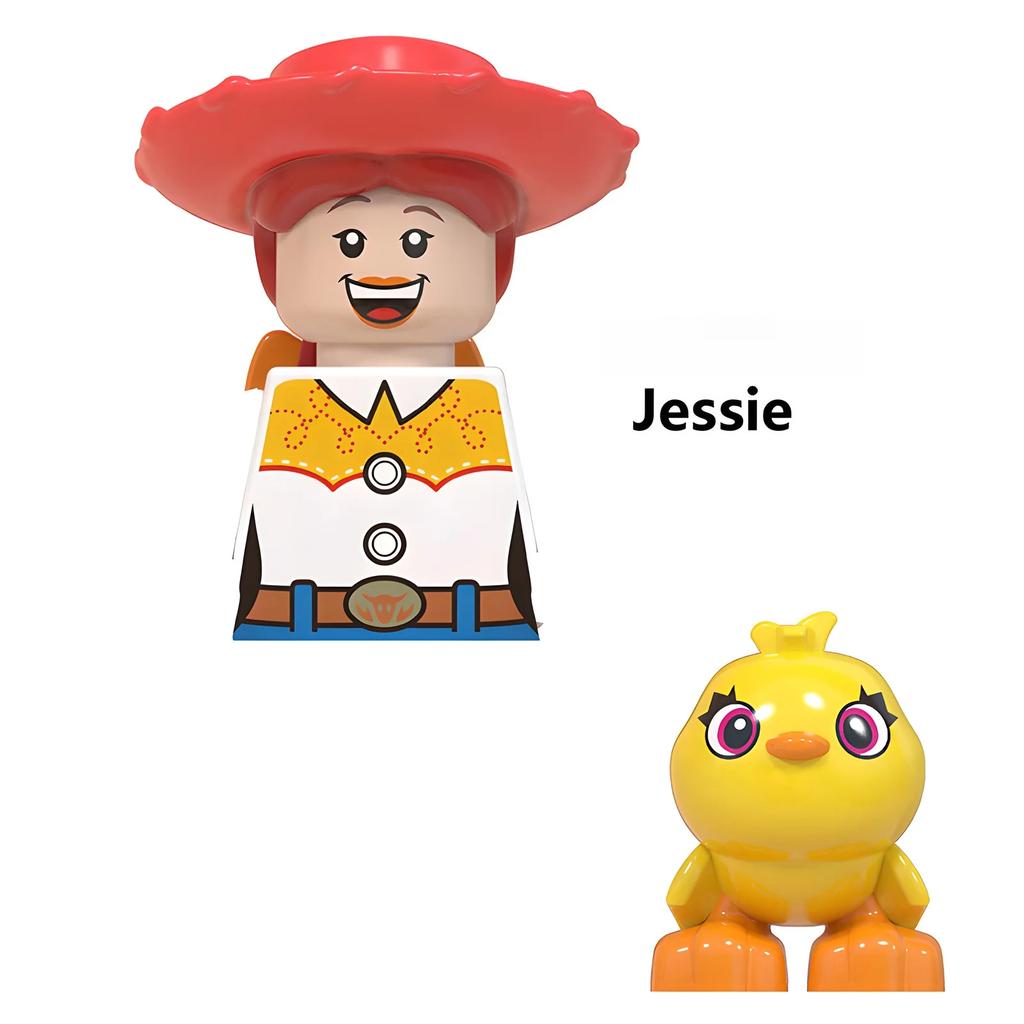 Disney Toy Story Mini Figure Set Woody Buzz Lightyear Jesse Alien Duck Style Action Figure