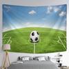 Football Tapestry Wall Hanging Blue Sky White Clouds Bohemian Natural Scenery Sleeping Mat Living Room Family Decoration