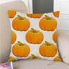Gold Autumn Fall Pumpkin Harvest Art Thanksgiving Day Decoration Throw Pillow Car Pillow Case Cotton Linen Sofa Cushion Covers
